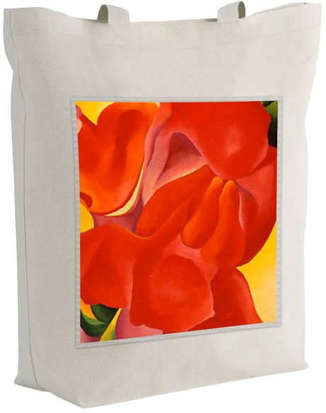 Torba z naszywką czerwona kanna Georgia O’Keeffe