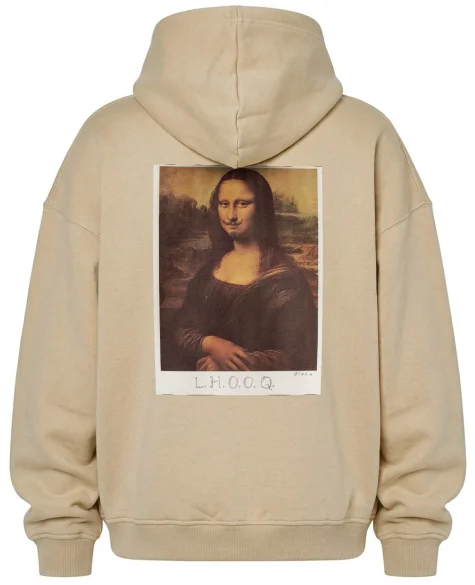 Bluza oversize L.H.O.O.Q. Marcel Duchamp