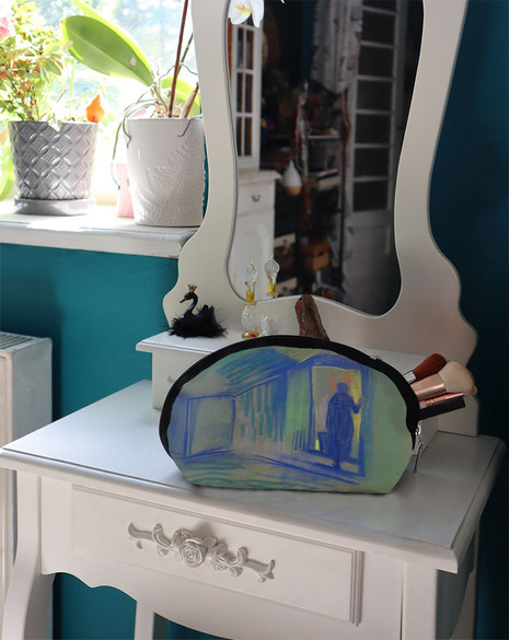 Kosmetyczka Alte Frau beim Betreten von Schloss Pretzfeld (Stara kobieta wchodząca do zamku Pretzfeld) Curt Herrmann