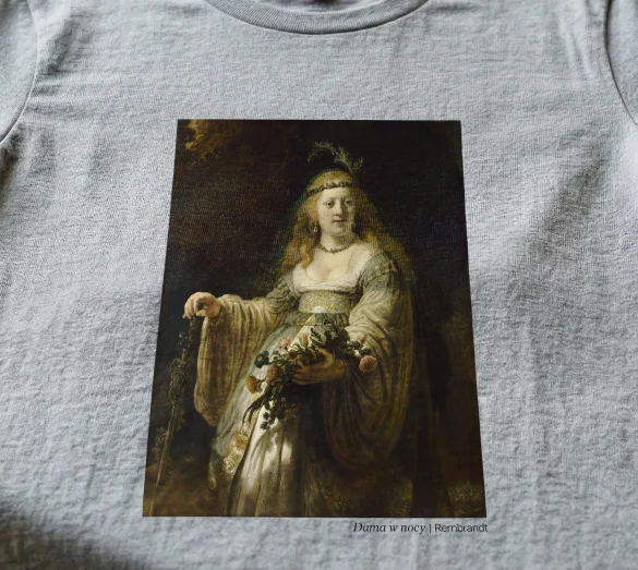 Koszulka z nadrukiem Dama w nocy Rembrandt
