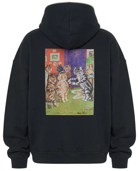 Bluza oversize Herbata dla kota Louis Wain
