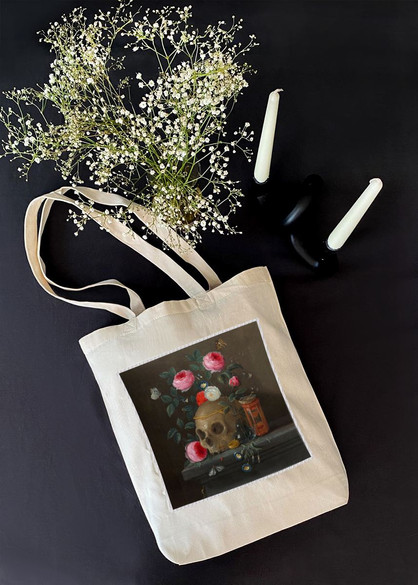 Torba z naszywką Vanitas martwa natura Jan van Kessel (starszy) 