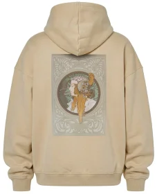 Bluza oversize Bizantyjskie głowy: blondynka Alfons Mucha