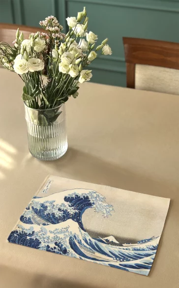 Podkładka na stół Wielka Fala w Kanagawie Katsushika Hokusai
