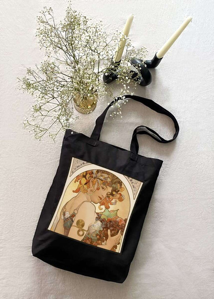 Torba z naszywką Fruit (Owoc) Alfons Mucha