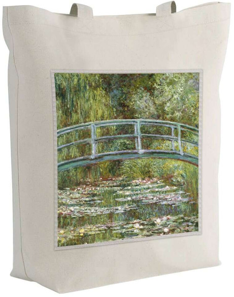 Torba z naszywką Most nad stawem z liliami wodnymi Claude Monet