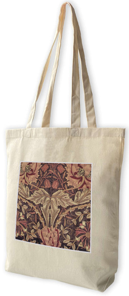 Torba z naszywką Tkanina z wiciokrzewem William Morris