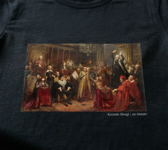 Koszulka z nadrukiem Kazanie Skargi Jan Matejko