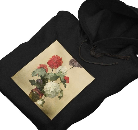 Bluza z naszywką Peonie (maki) Anna Bilińska-Bohdanowiczowa