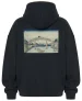 Bluza oversize Pod mostem Mannen w Fukagawa Katsushika Hokusai