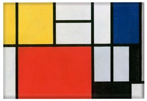 Magnes Kompozycja w czerwieni, żółci, błękicie i czerni Piet Mondrian