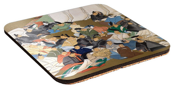 Podkładka pod kubek 36 poetów Ogata Korin