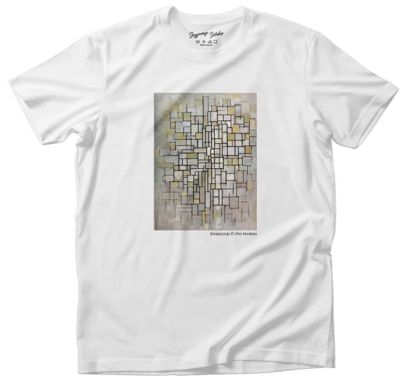 Koszulka z nadrukiem Kompozycja II Piet Mondrian
