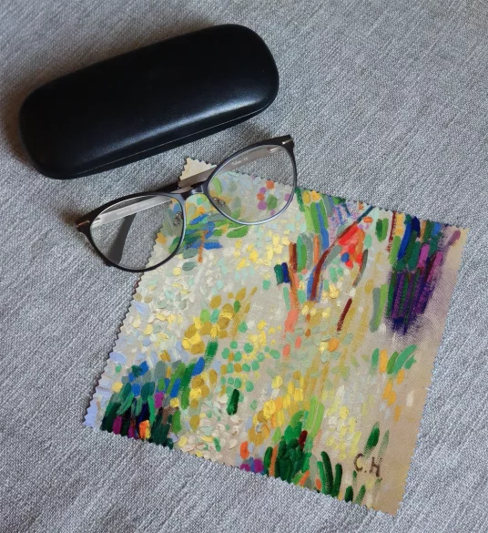 Ściereczka do okularów Blumenstillleben – Komposition (Martwa natura z kwiatami) Curt Herrmann