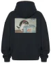 Bluza oversize Kot i złota rybka Ohara Koson