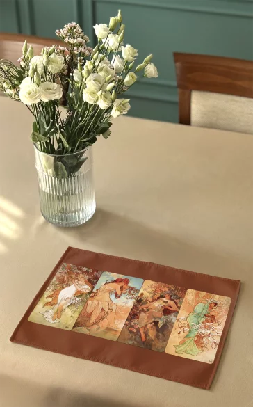 Podkładka na stół 4 pory roku Alfons Mucha