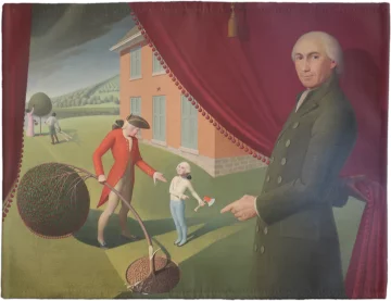 Podkładka na stół Parson Weems' Fable Grant Wood