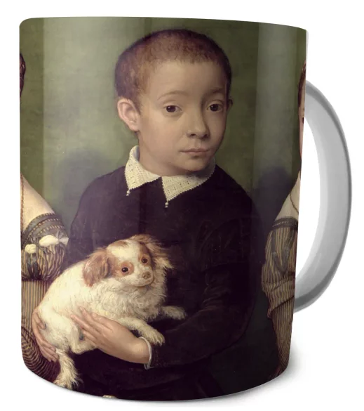 Kubek Troje dzieci z psem Sofonisba Anguissola