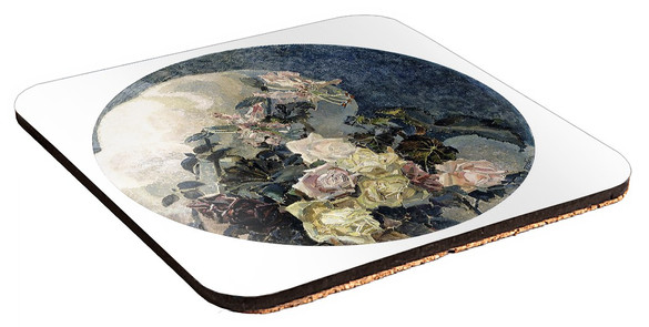 Podkładka pod kubek Róże i orchidee Mikhail Aleksandrovich Vrubel