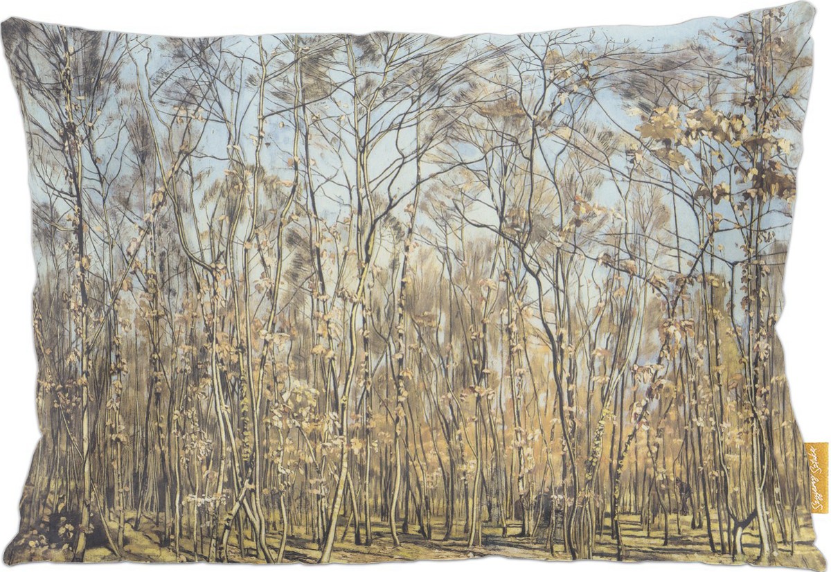 Poduszka dekoracyjna na prezent z obrazem Der Buchenwald Ferdinand Hodler Szyjemy Sztukę