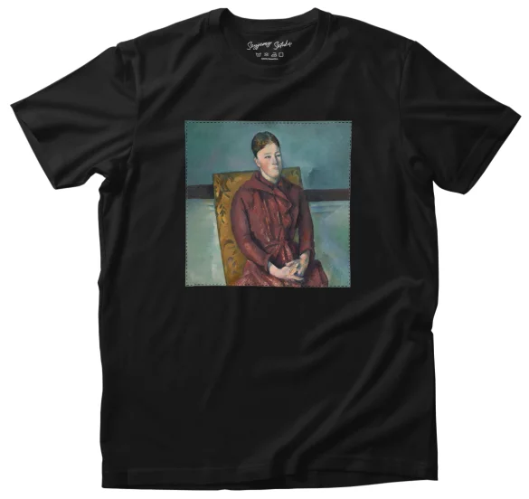 Koszulka z naszywką Madame Cezanne w żółtym fotelu Paul Cezanne