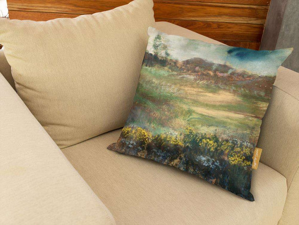 Poduszka Krajobraz z kominami Edgar Degas