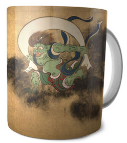 Kubek Bóg Wiatru Ogata Korin