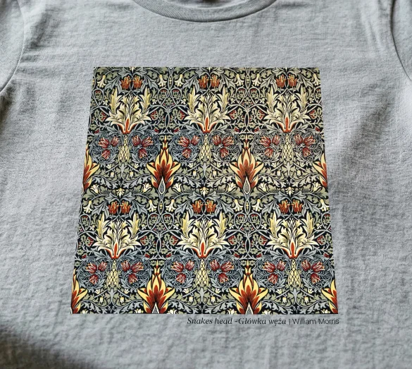 Bluzka damska Główka węża William Morris