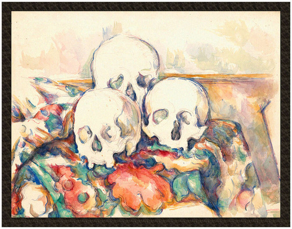 Naszywka Trzy czaszki Paul Cezanne