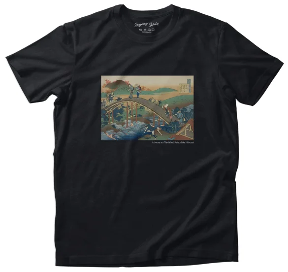 Koszulka z nadrukiem Ariwara no Narihira Katsushika Hokusai