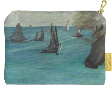 Kosmetyczka mini Widok na morze, spokojna pogoda (Vue de mer, temps calme) Édouard Manet