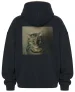Bluza oversize Studium głowy kota tabby Louis Wain