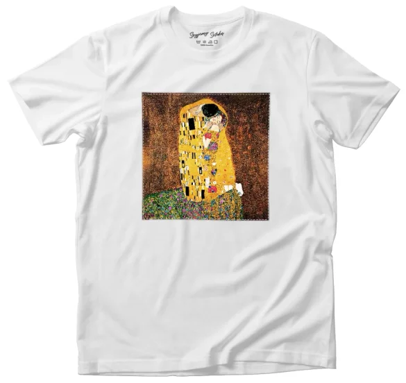 Koszulka z naszywką Pocałunek Gustav Klimt