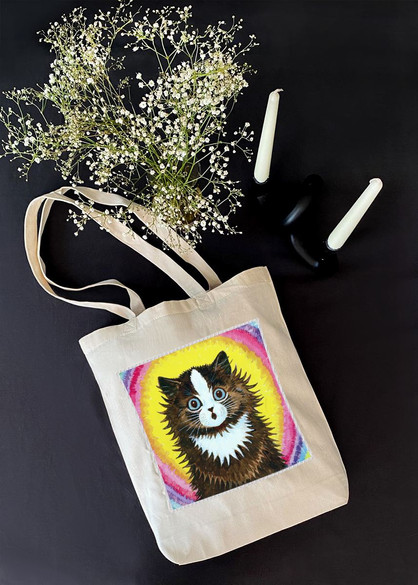 Torba z naszywką Kot w tęczy Louis Wain