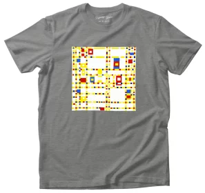 Koszulka z nadrukiem Broadway Boogie Woogie Piet Mondrian