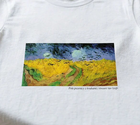 Bluzka damska Pole pszenicy z krukami Vincent Van Gogh