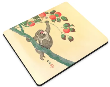 Podkładka pod mysz Małpa na drzewie persymonowym Ohara Koson 36x29 cm