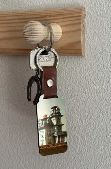 Brelok Dom przy torach kolejowych Edward Hopper