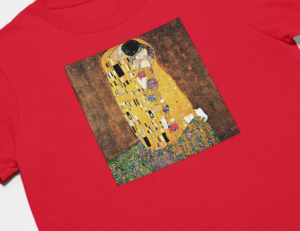Koszulka z naszywką Pocałunek Gustav Klimt