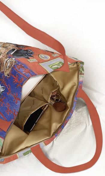 Torba na ramię shopper Herbata dla kota Louis Wain