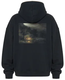 Bluza oversize Krajobraz z odpoczynkiem podczas Ucieczki do Egiptu Rembrandt