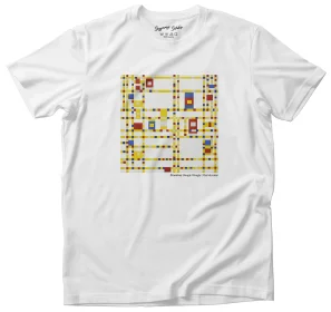 Koszulka z nadrukiem Broadway Boogie Woogie Piet Mondrian