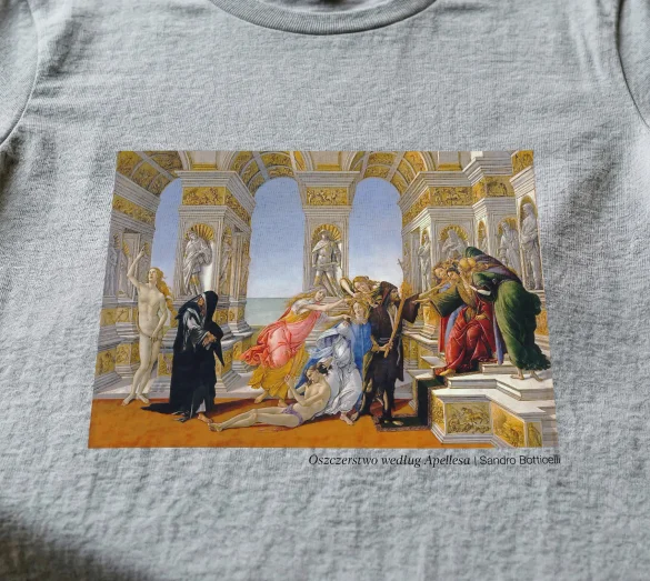 Koszulka z nadrukiem Oszczerstwo według Apellesa Sandro Botticelli