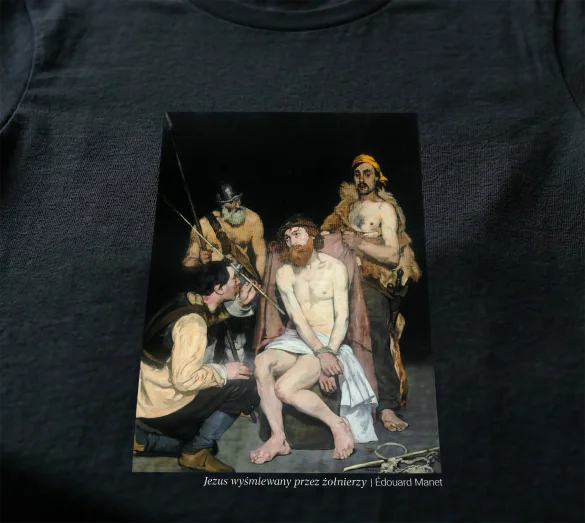 Koszulka z nadrukiem Jezus wyśmiewany przez żołnierzy Édouard Manet