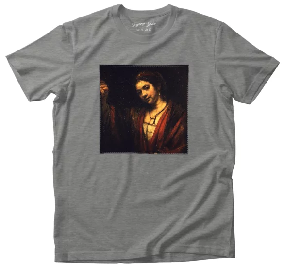 Koszulka z naszywką Portret Hendrickje Stoffels Rembrandt