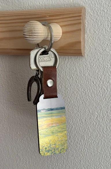 Brelok Równina Gennevilliers, żółte pola Gustave Caillebotte