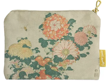Kosmetyczka mini Chryzantemy i pszczoła Katsushika Hokusai