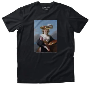 Koszulka z nadrukiem Autoportret w słomkowym kapeluszu Élisabeth Vigée-Lebrun