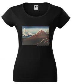 Bluzka damska Ulewa pod szczytem Katsushika Hokusai