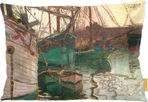 Poduszka Port w Trieście Egon Schiele